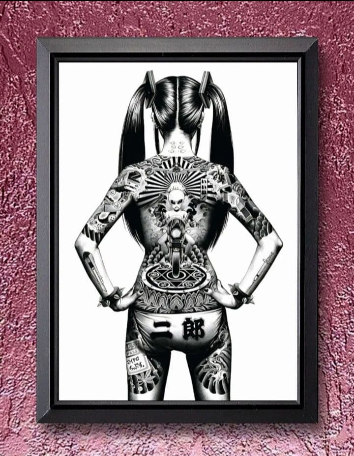 大友昇平 平成聖母 【A4サイズ写真ポスターフレーム付き2点セット