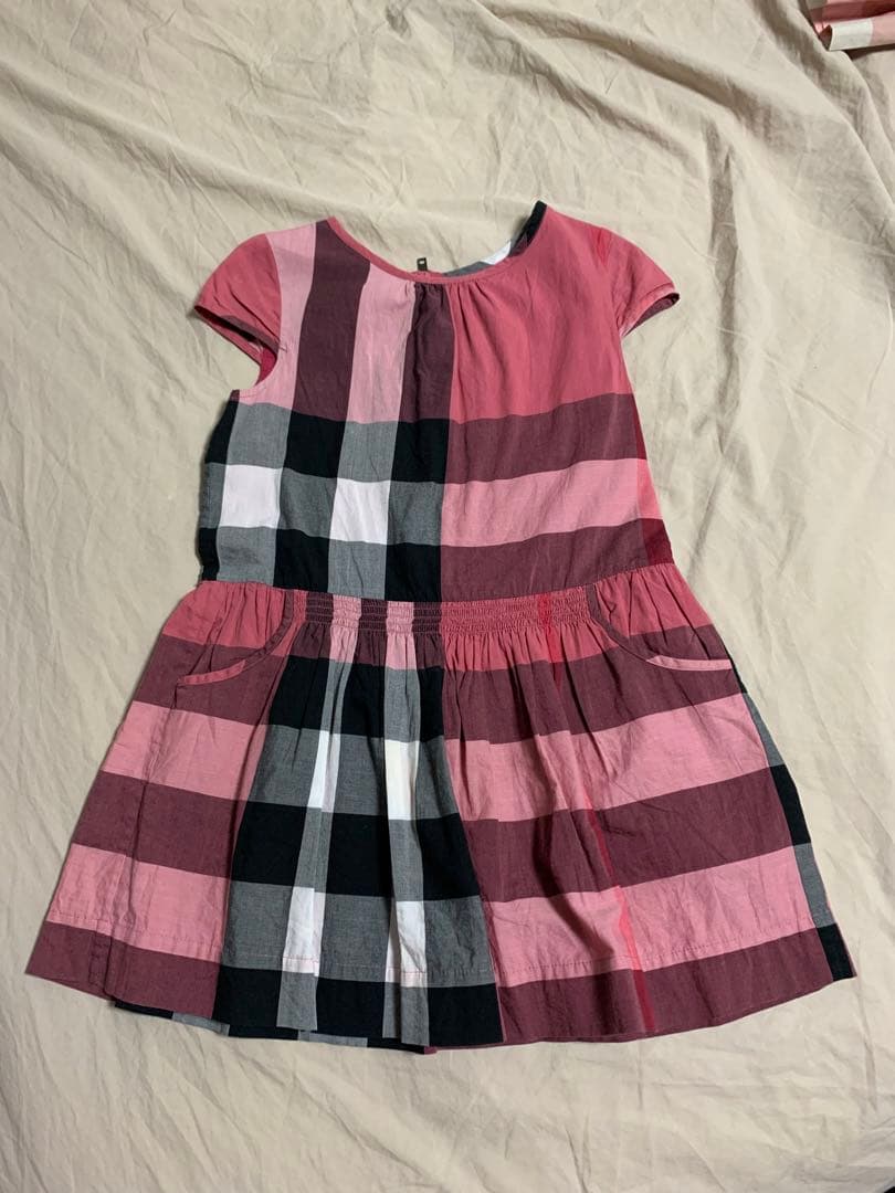 BURBERRY バーバリーチルドレン メガチェック柄 ワンピース 6Y 116