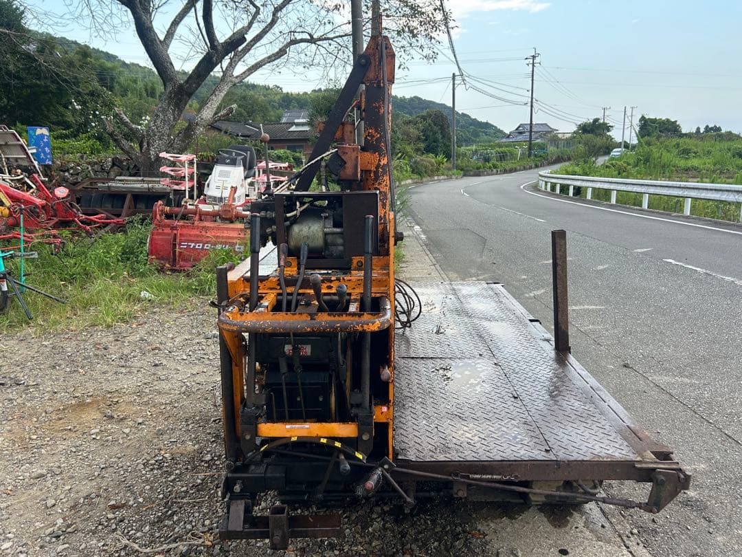 宮崎 日輪 林内車 ウインチ ディーゼル 10馬力 集材機 木材運搬車 動画あり