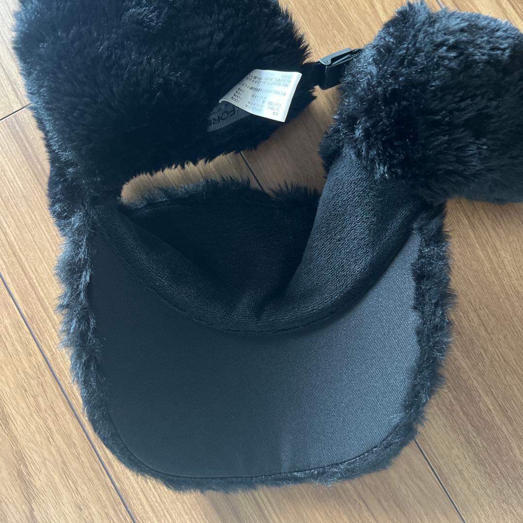 最終お値下げ！完売品！日本正規品本物ジーフォア耳当て付きボアサンバイザーブラック