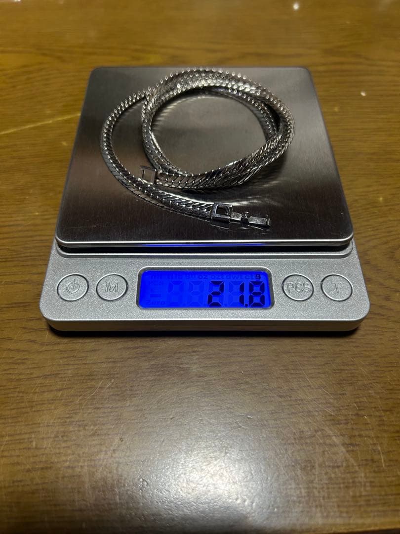 は*う様 プラチナ喜平　pt-inネックレス　ダブル6面　21.8ｇ