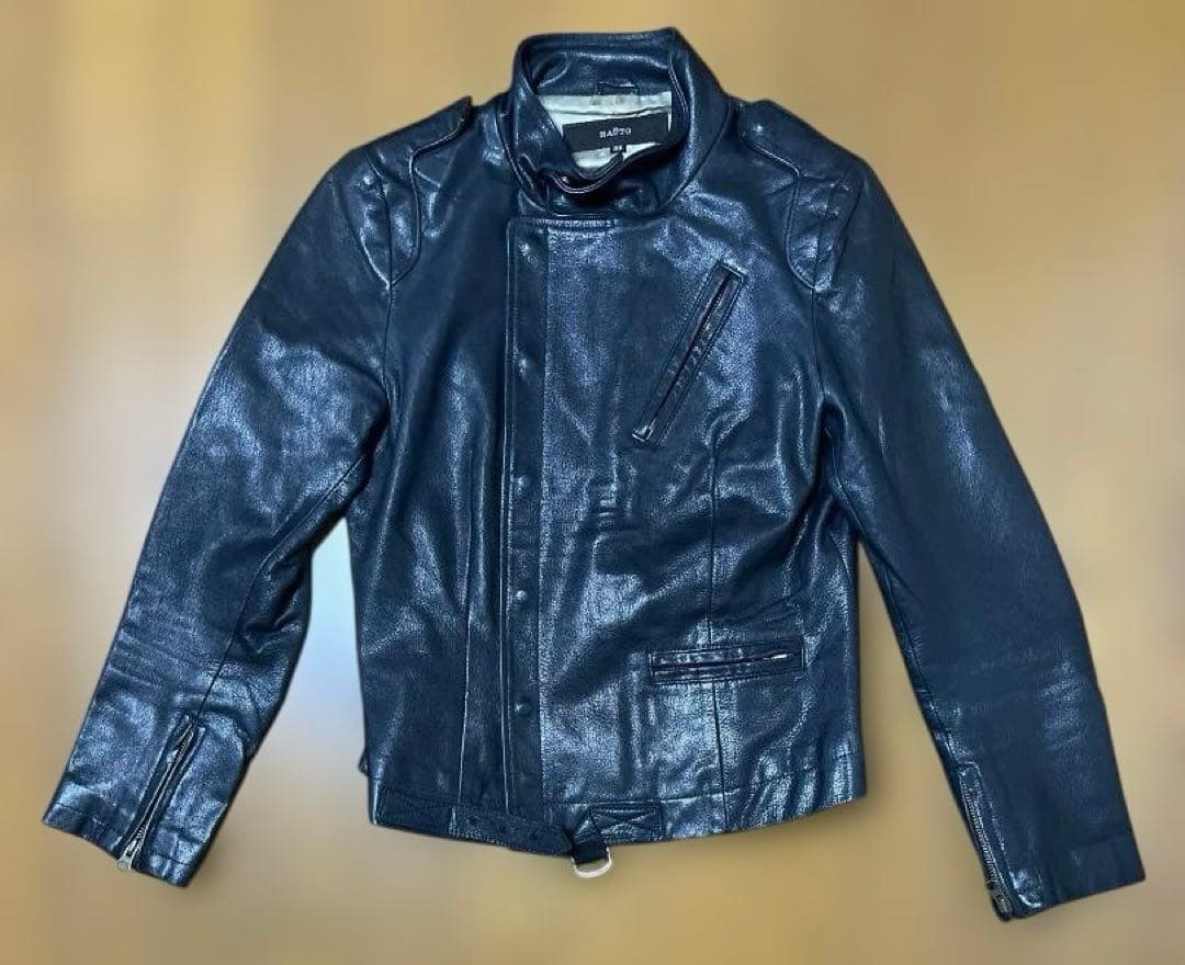 12/19お値下《美品》ハウト　シングルレザーライダース（ノーカラー）