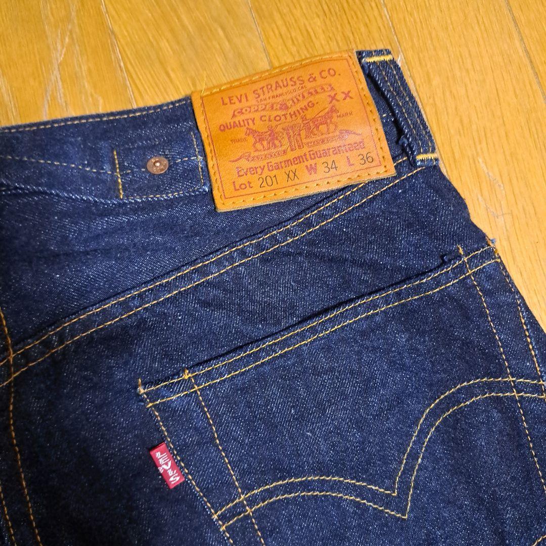 リーバイスストレートデニム ダークブルー Levi´s 201XX W34L36-WEB
