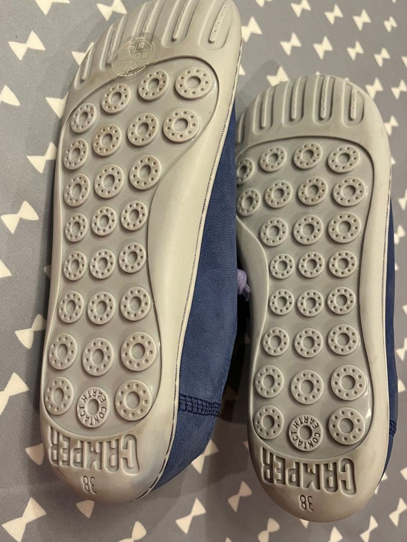 CAMPER ペウカミ ネイビー スエード スニーカー