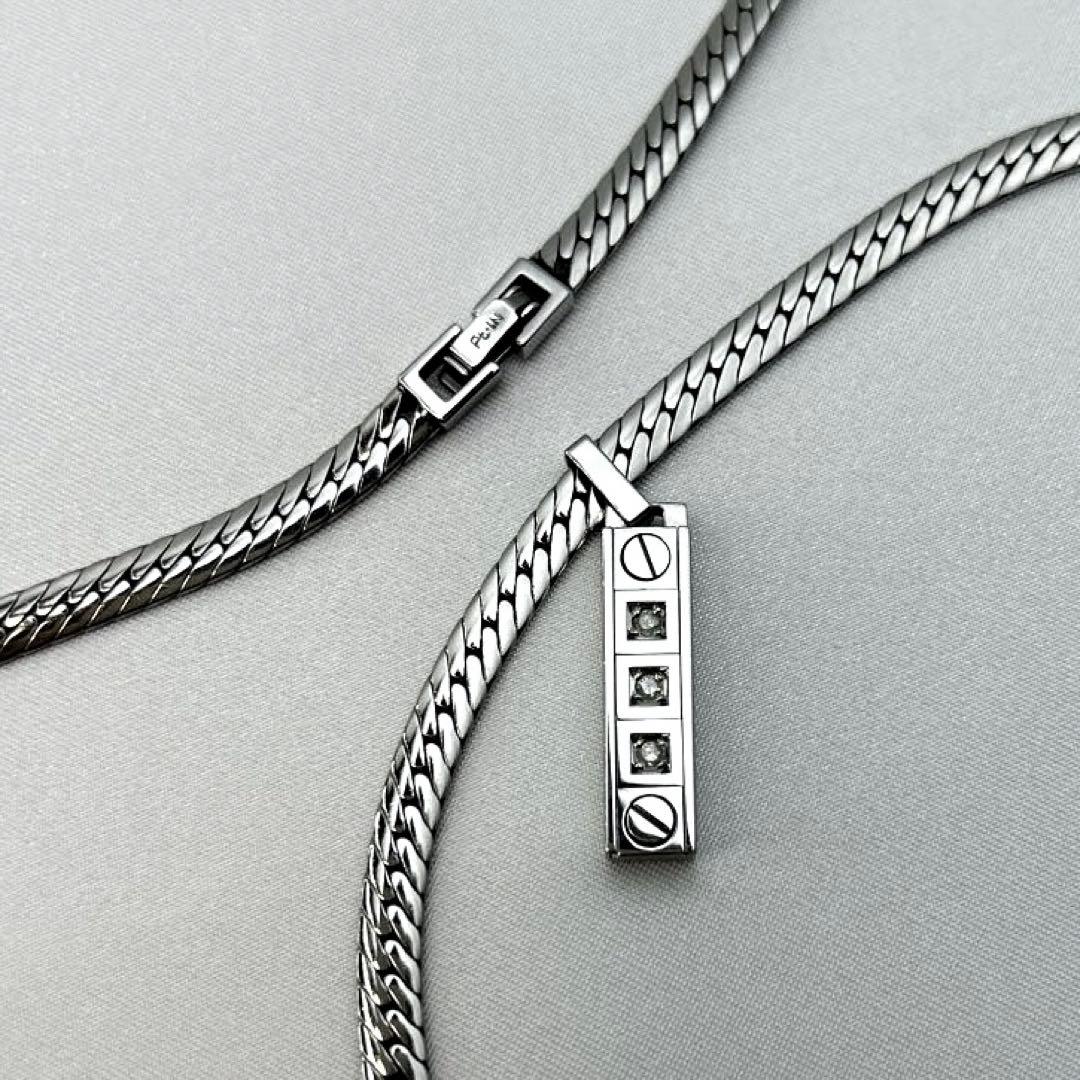 プレリュードPrelude ゲルマニウム プラチナINネックレス 天然ダイヤ付