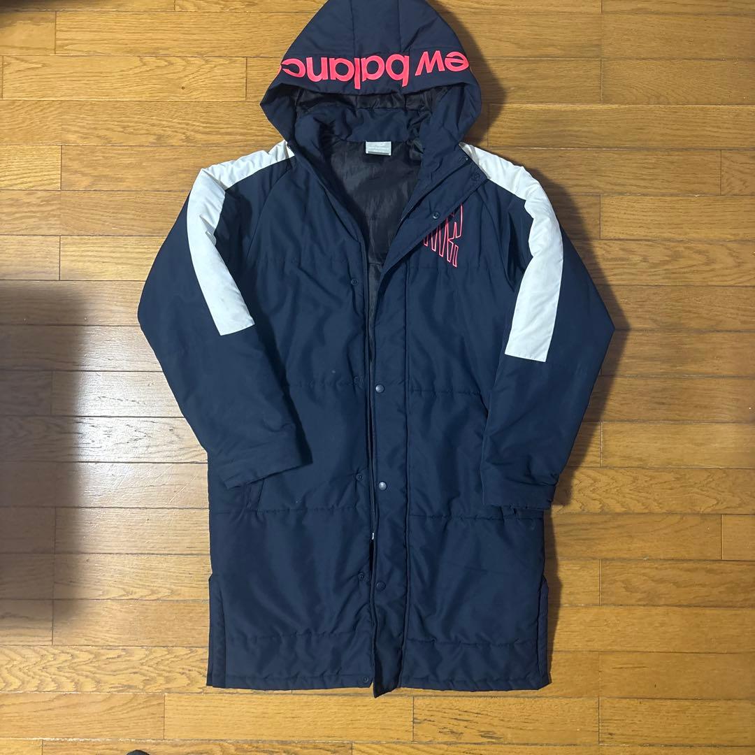 ネイビー ベンチコート フード付き - メルカリ