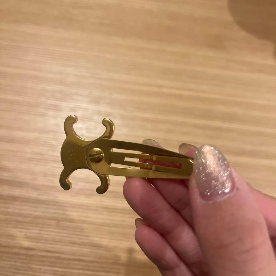 CELINE ゴールド ヘアピン ポーチ付き