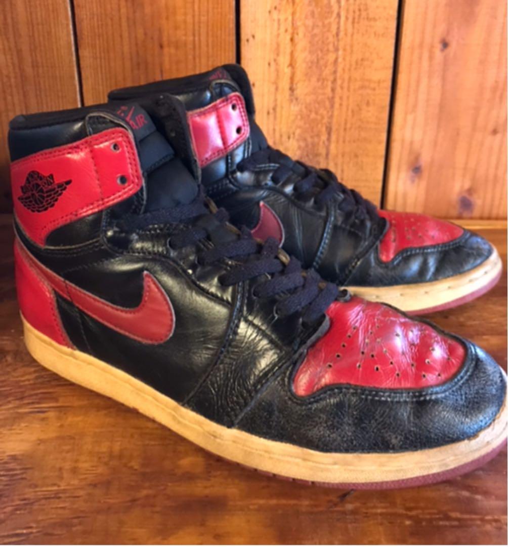 94年復刻版 AIR JORDAN 1 BRED NIKE エアジョーダン1 - メルカリ
