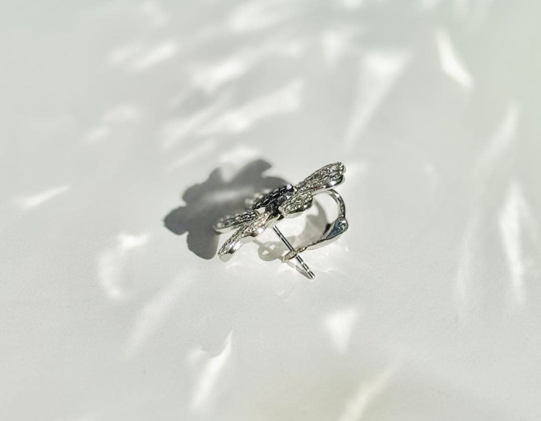 実物写真❤️Mio Harutaka好き❤️ マーガレットピアス片耳ブラック