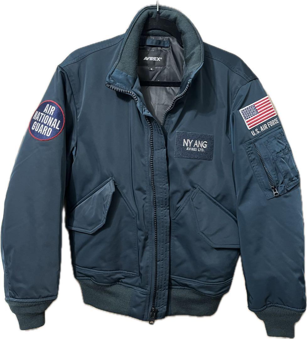 美品】AVIREX NEWYORK A.N.G. スモーキーネイビー Mサイズ - メルカリ