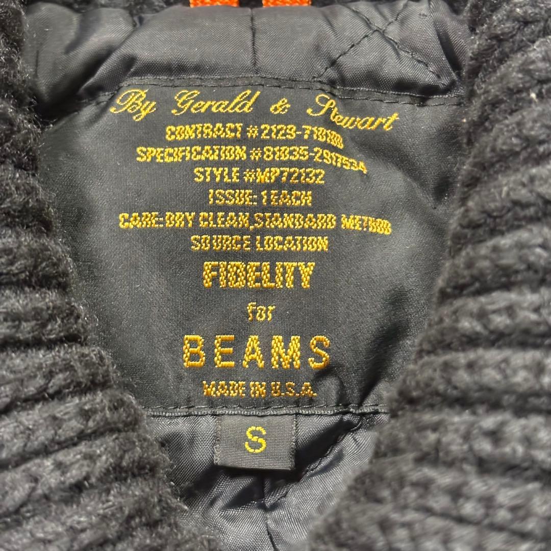 USA製 FIDELITY BEAMS別注 ドンキーコート 黒 キルティング