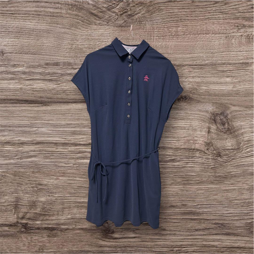 未使用★Munsingwear ゴルフ　ネイビー ワンピース Lサイズ MUNSINGWEAR(マンシングウェア) ワンピース・オールインワン｜中古