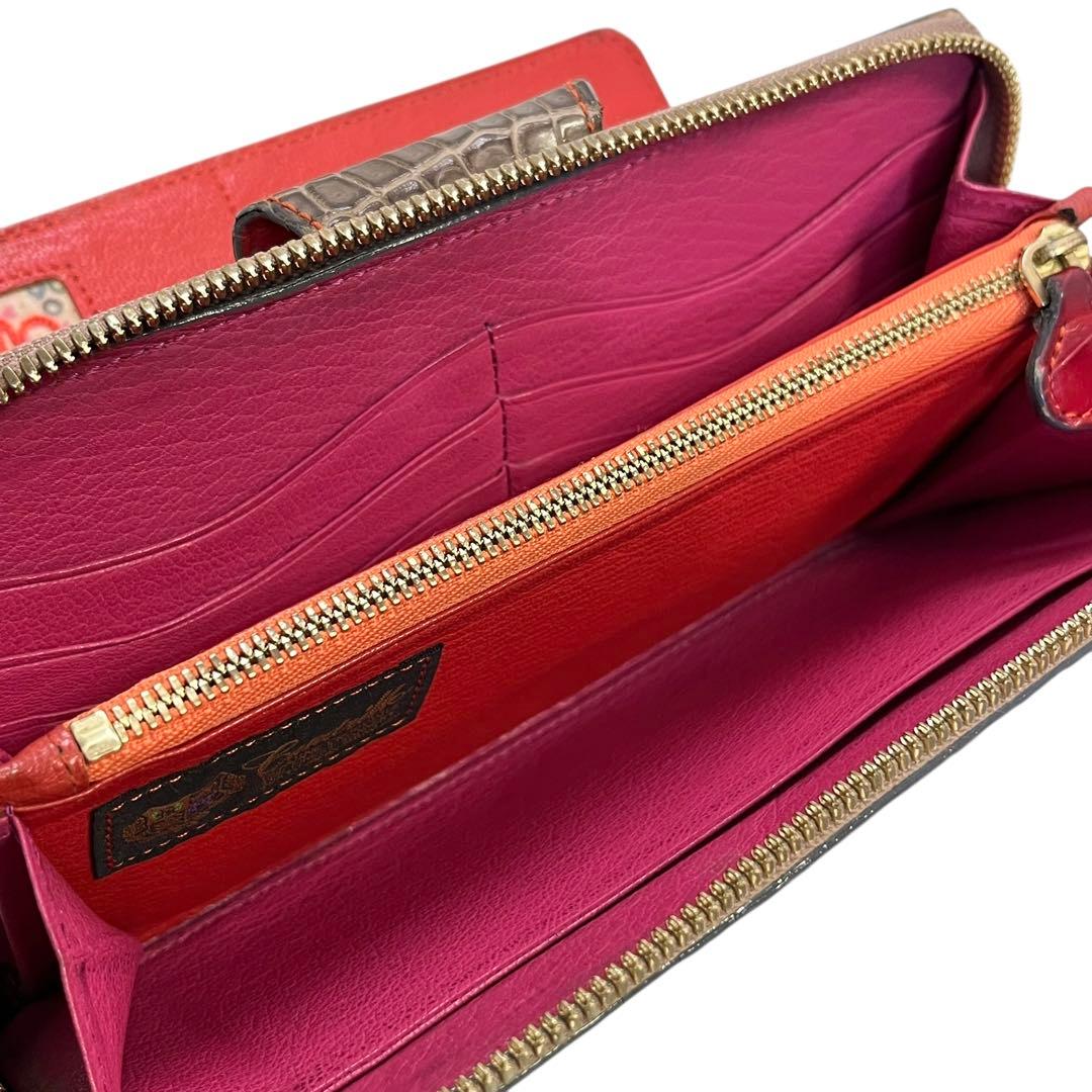 COVINILE チビナイル クロコダイル 大容量 長財布 高級