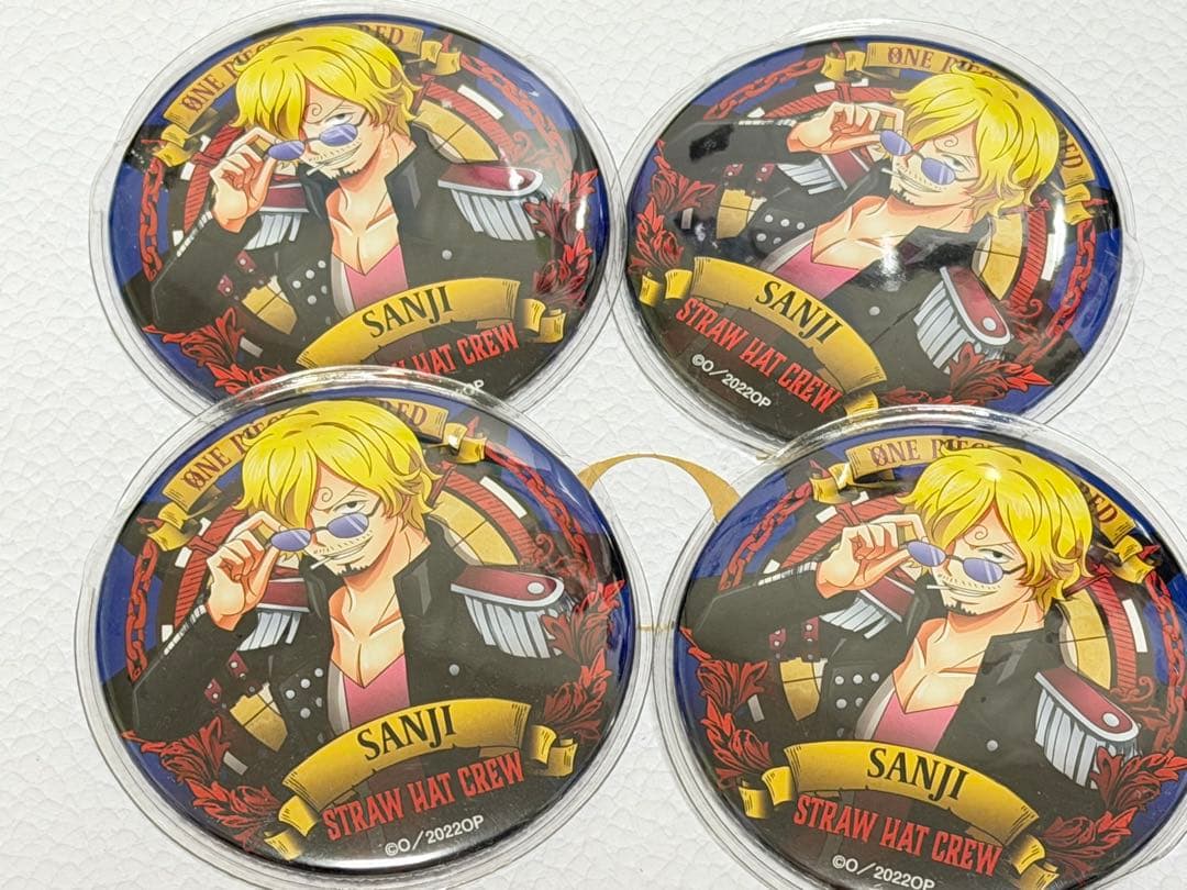 ワンピース サンジ 輩缶バッジ 4個セット - メルカリ