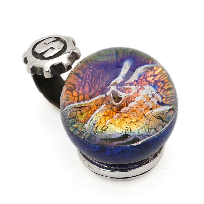 スターリンギア ニュースカルマーブルペンダント w⁄スカル⁄アメリカン