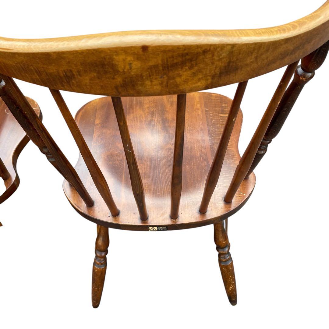 2脚セット 飛騨産業 ヒダ·ダイネット 木製 ダイニングチェア