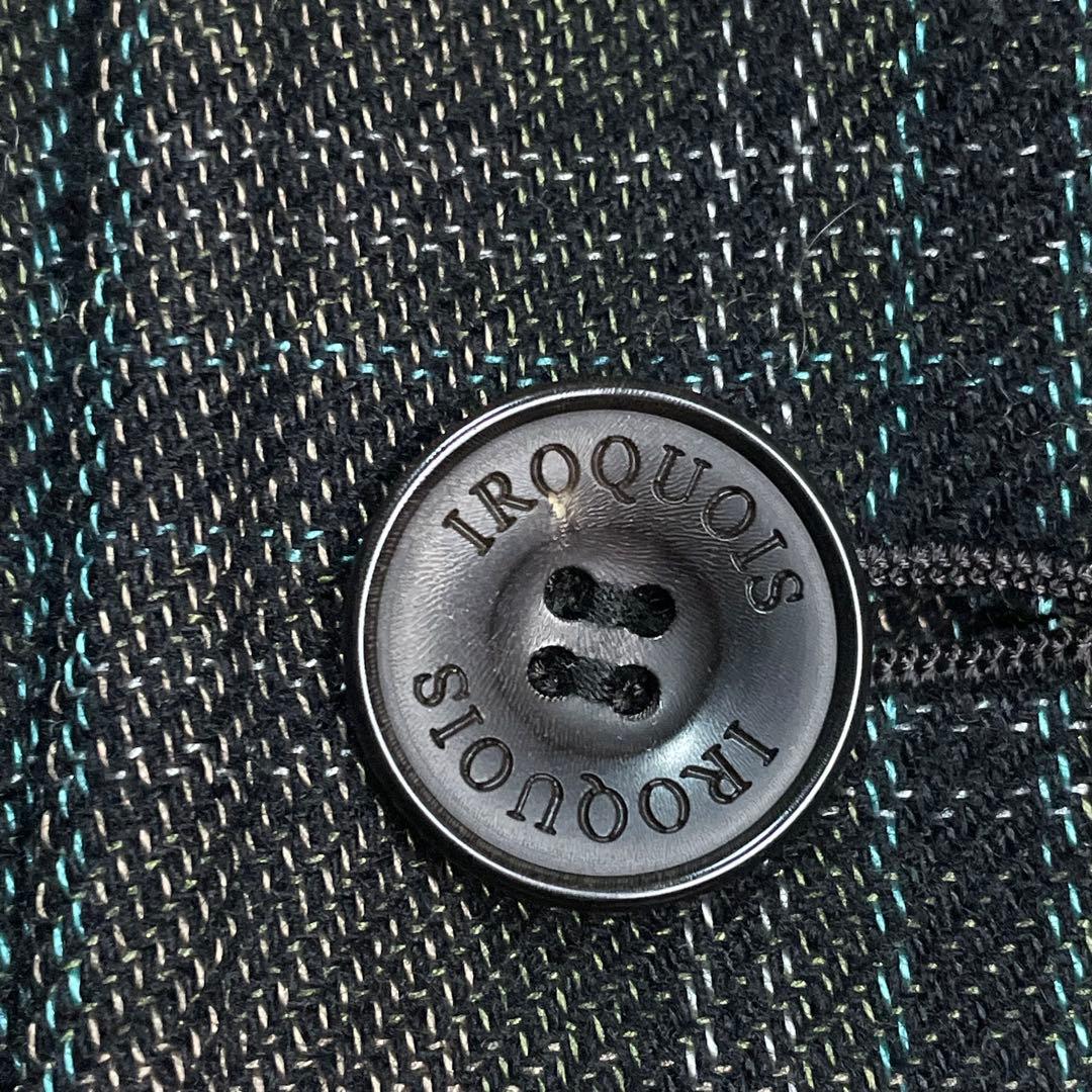 イロコイ Iroquois ラムウールタータンチェックチェスターコート グレー系