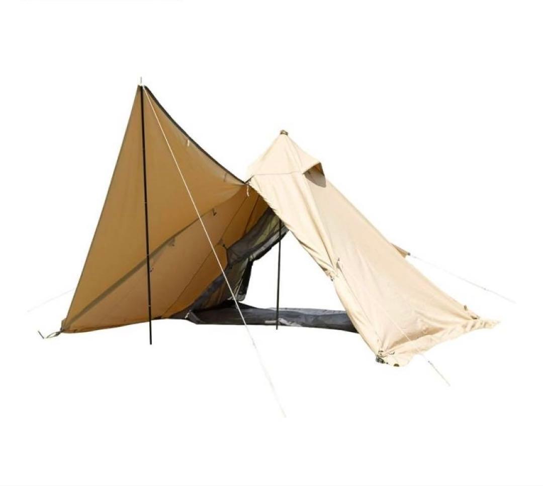 BUNDOK(バンドック)ソロティピー1TC 二股ポールセット 637【キャンプ】BUNDOK ソロティピー1TC｜二股ポール導入＆インナー