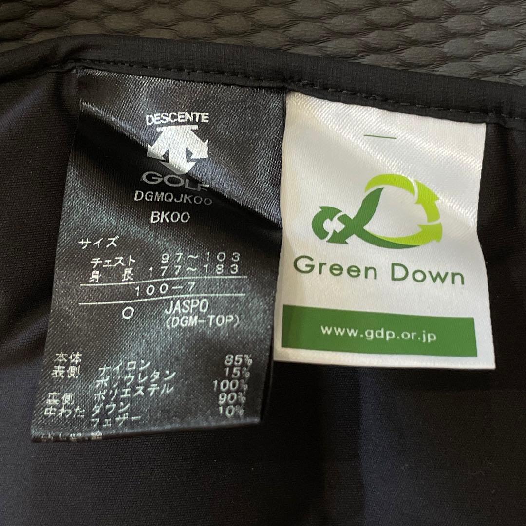 定価約9.8万 デサントゴルフ g-arc グリーンダウンジャケット 撥水