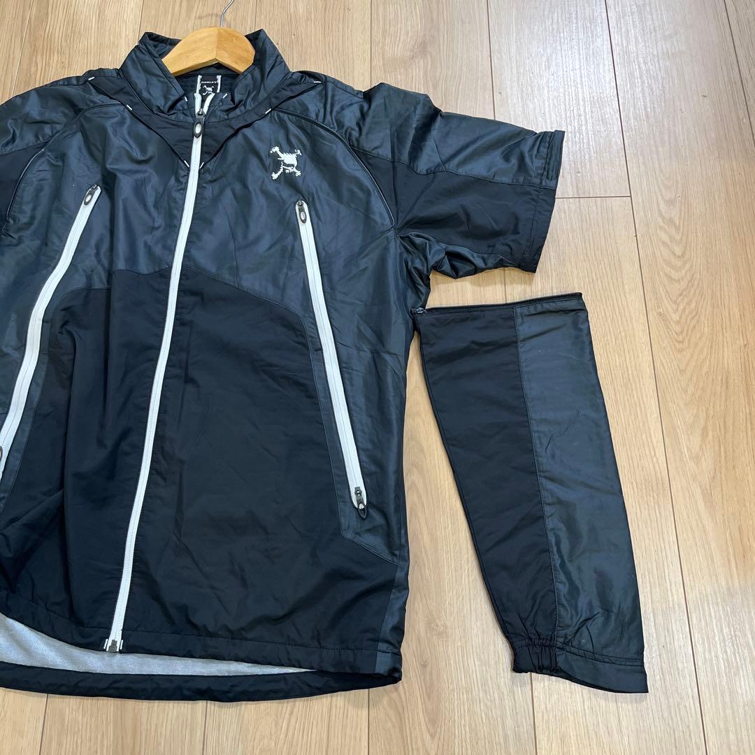 Oakleyオークリー スカル ブラック 黒ナイロン セットアップ 上下 XL