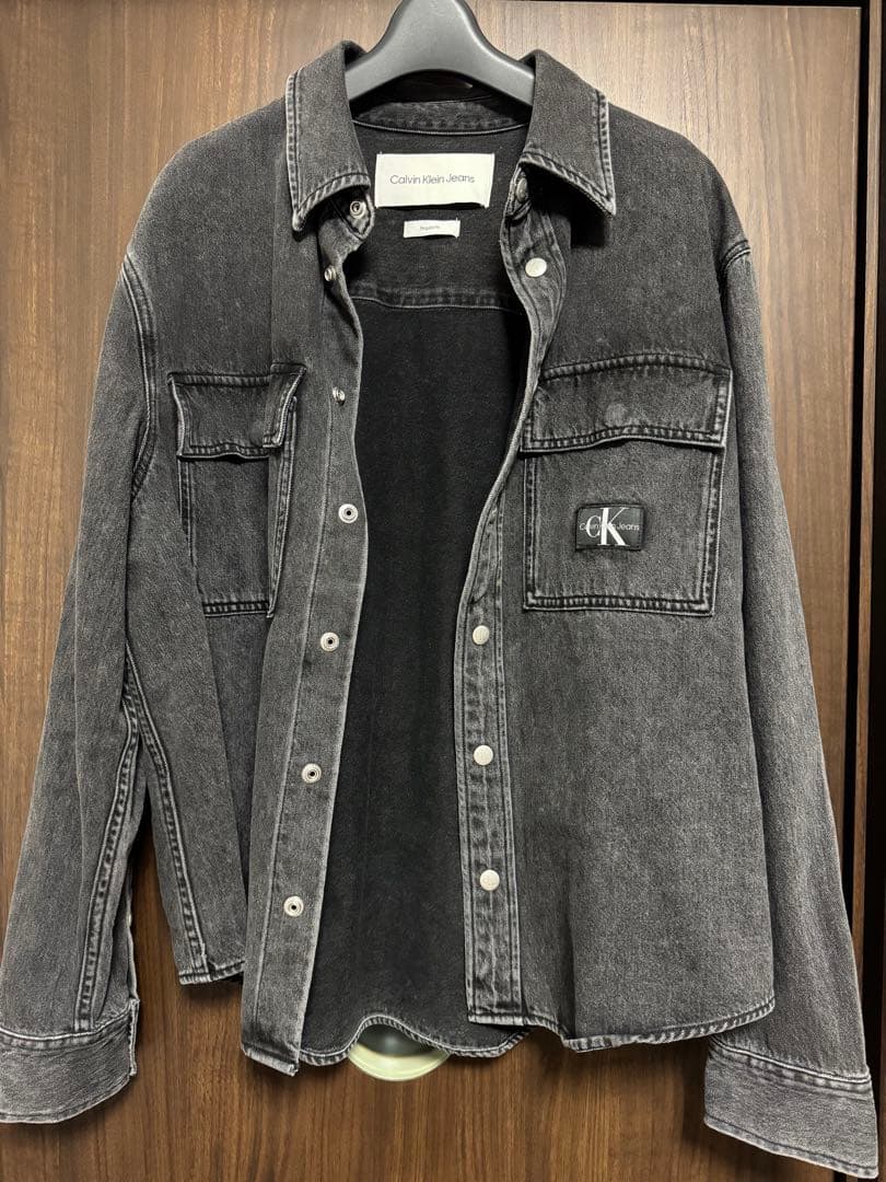 最終値下  デニムシャツジャケット i Deni】6.7ozデニムシャツジャケット（はっ水）＜大きいサイズ有