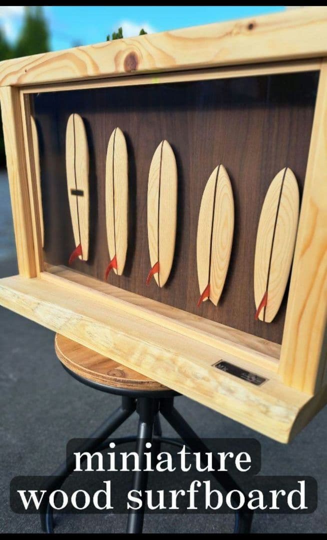 ミニチュアwood.surfboard インテリア - メルカリ