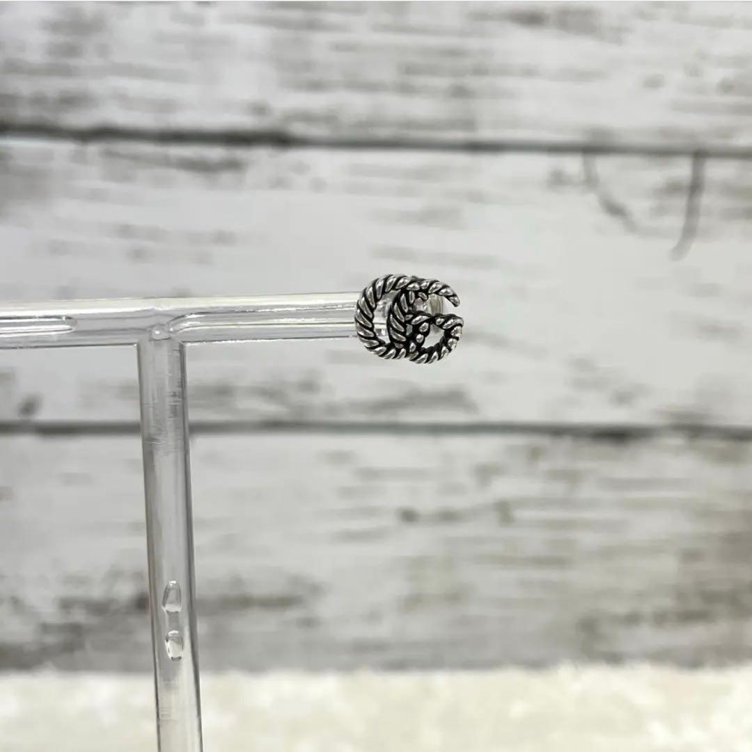 極美品】グッチマーモントGG ツイストピアス片耳アラベスク925