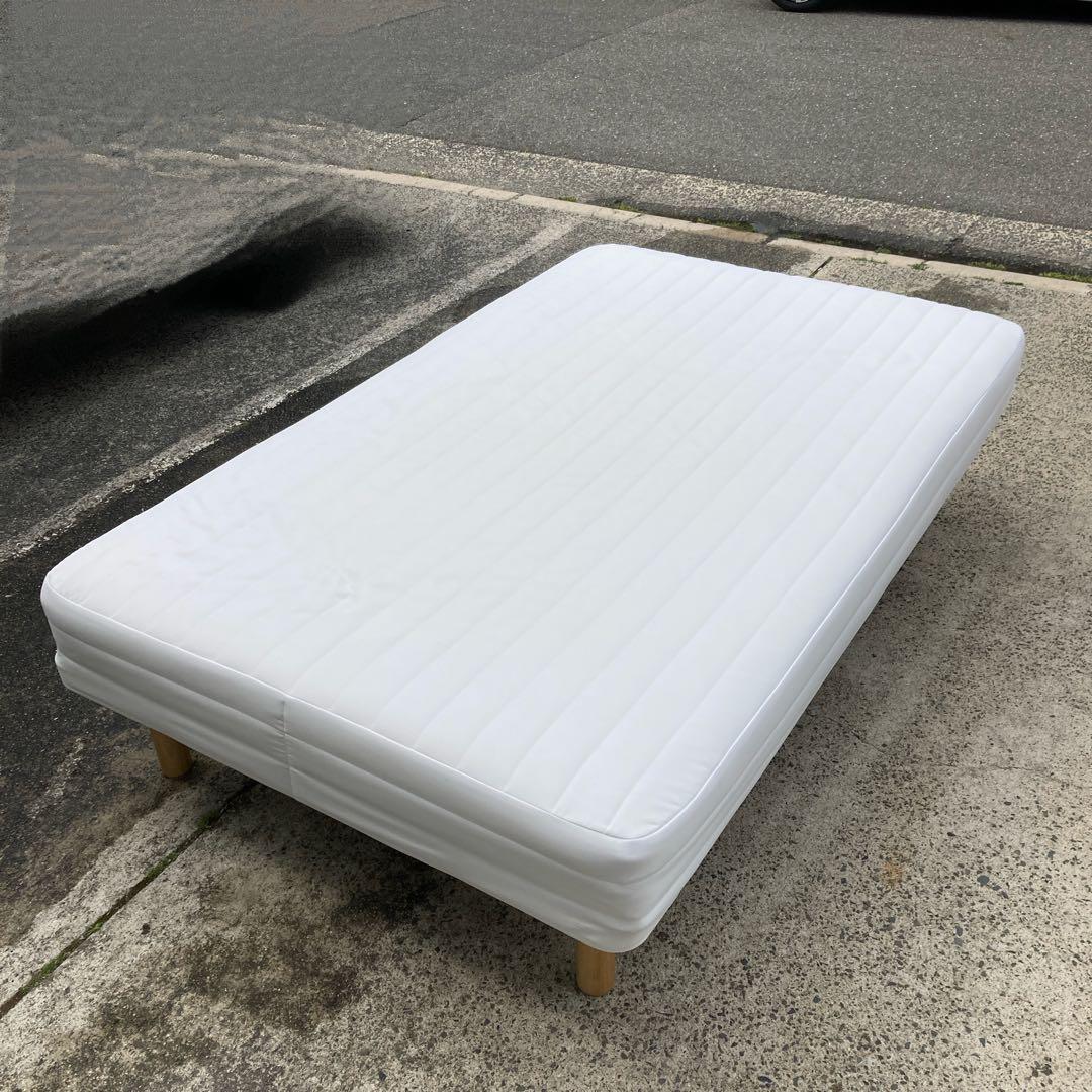 無印良品　セミダブル　ベッドフレーム+マットレス 無印良品】オーク材を使用したセミダブルベッドフレーム入荷いたしまし