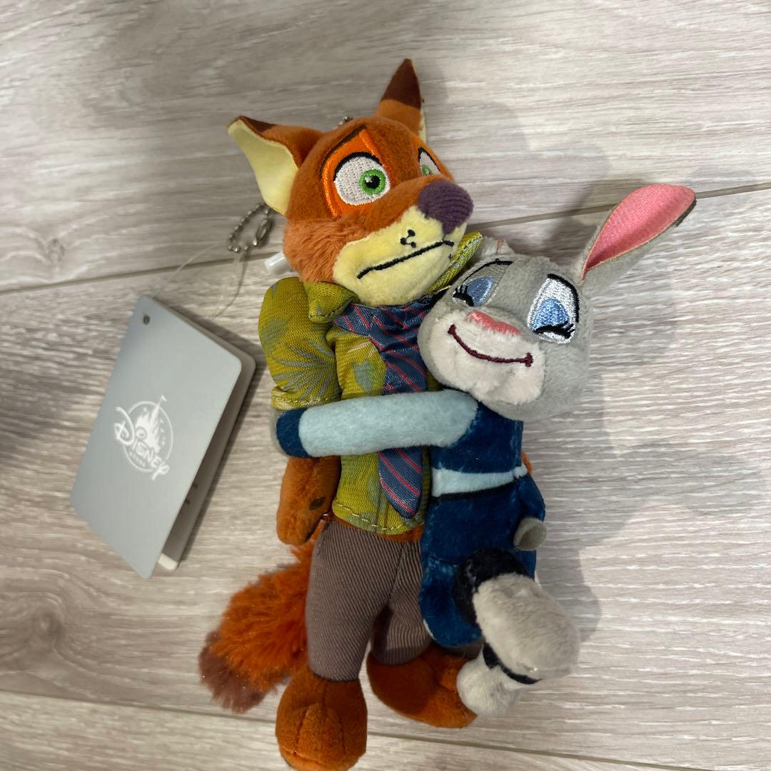 ディズニーストア ズートピア ニック ジュディ プラッシュキーチェーン