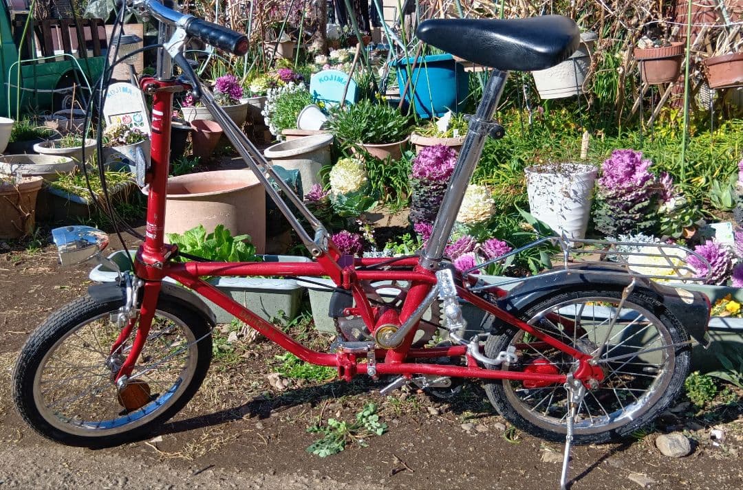 DAHON 折りたたみ自転車 赤 オールドダホン - メルカリ