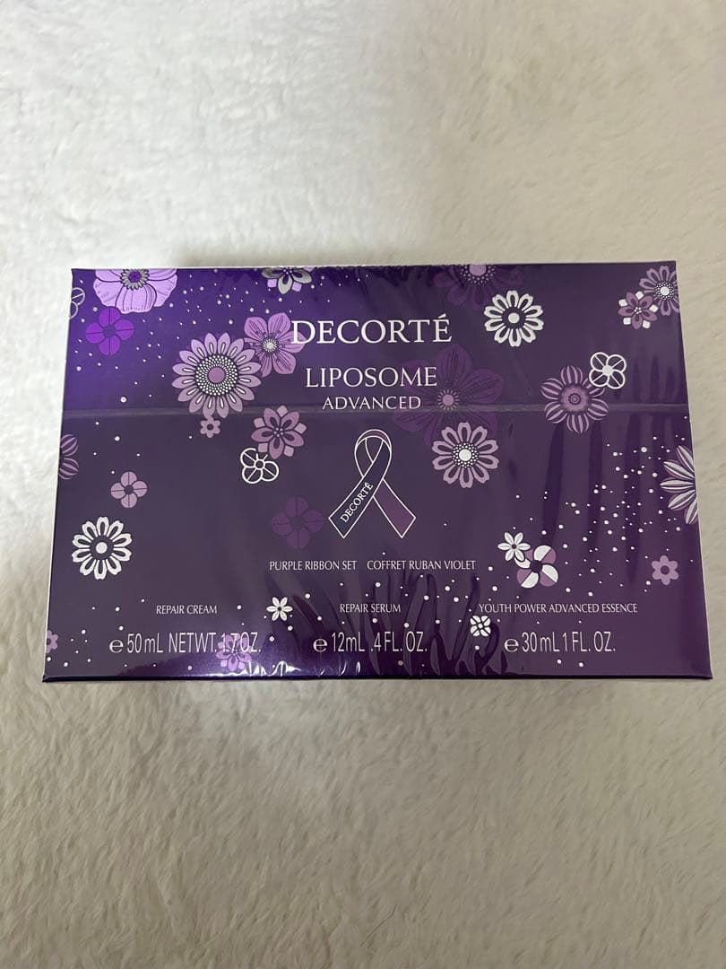 DECORTÉ コスメデコルテ リペアクリーム パープルリボン セット コスメデコルテ］リポソーム アドバンスト リペアクリーム パープル