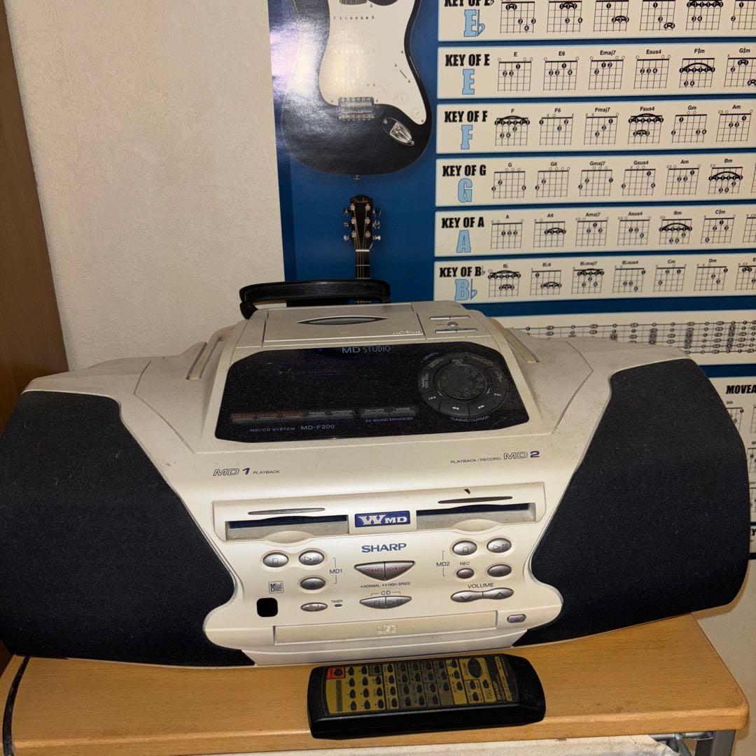 SHARP MD-F200 MD-STUDIO MD再生・CD・ラジオ コンポ