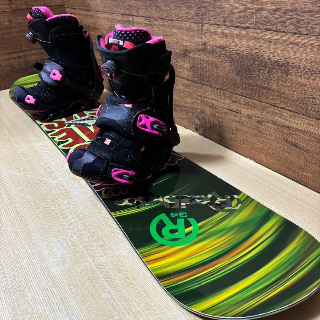 ROME SDS ローム HEAD レディーススノーボード3点セット 145cm-セール