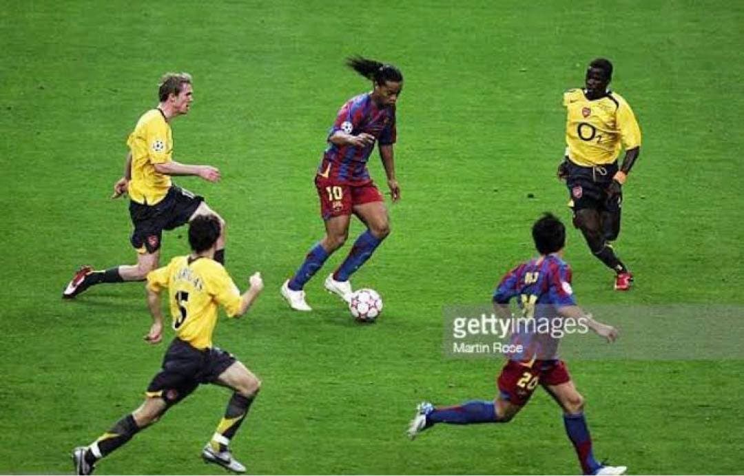 チャンピオンズリーグ 2006 決勝プログラム バルセロナ マルチサイン