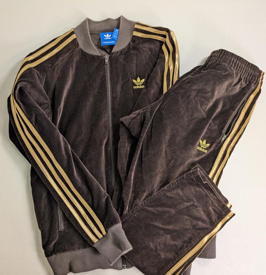 adidas BY別注 ベロア トラックジャケット＆パンツ セット販売 M 早い者勝ち 大人気 adidas ベロア トラックジャケット (adidas