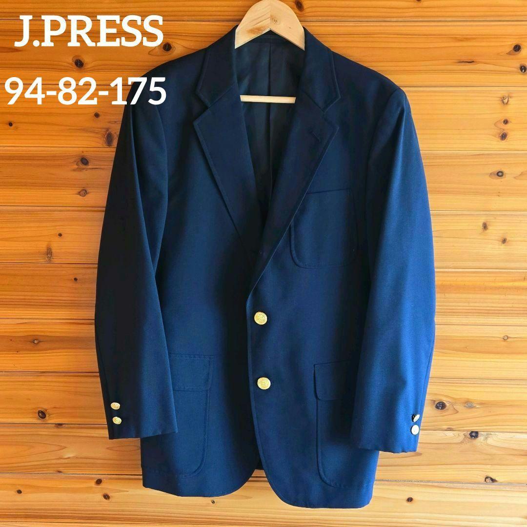 J.PRESS 紺ブレザー テーラードジャケット 金ボタン 赤タグ 80's L