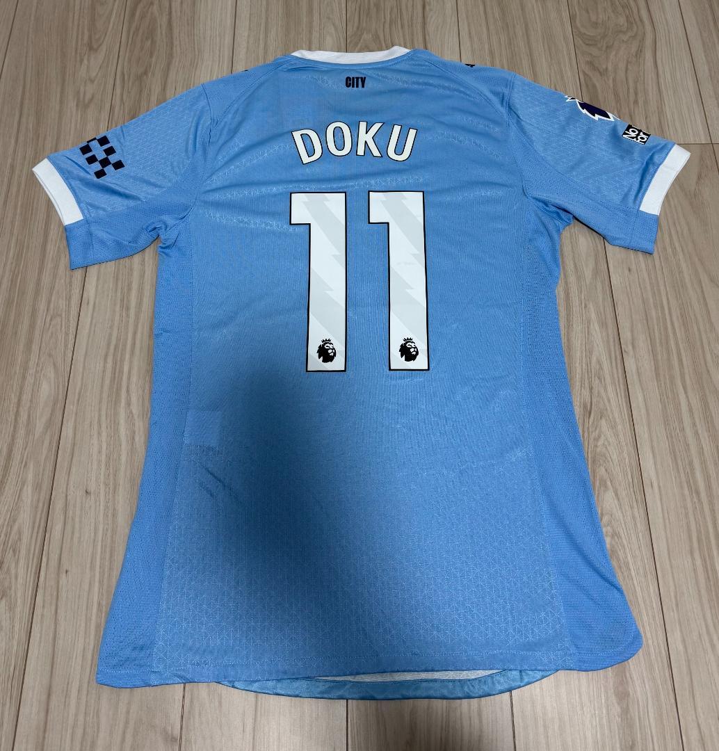 25/26 マンチェスター・シティ  ユニフォーム DOKU Mサイズ PUMA マンチェスターシティ 25/26 ユニフォーム ホーム 半袖 レプリカ