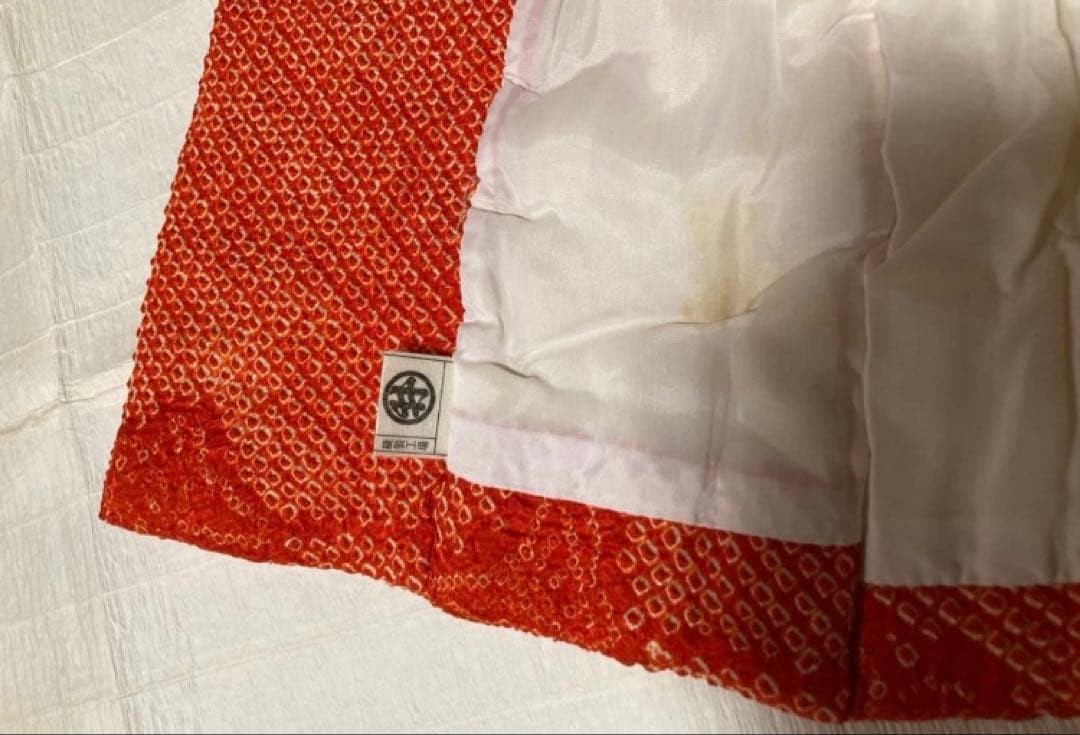超豪華 七五三着物フルセット 着物被布長襦袢半襟付総絞り染め分け金糸3