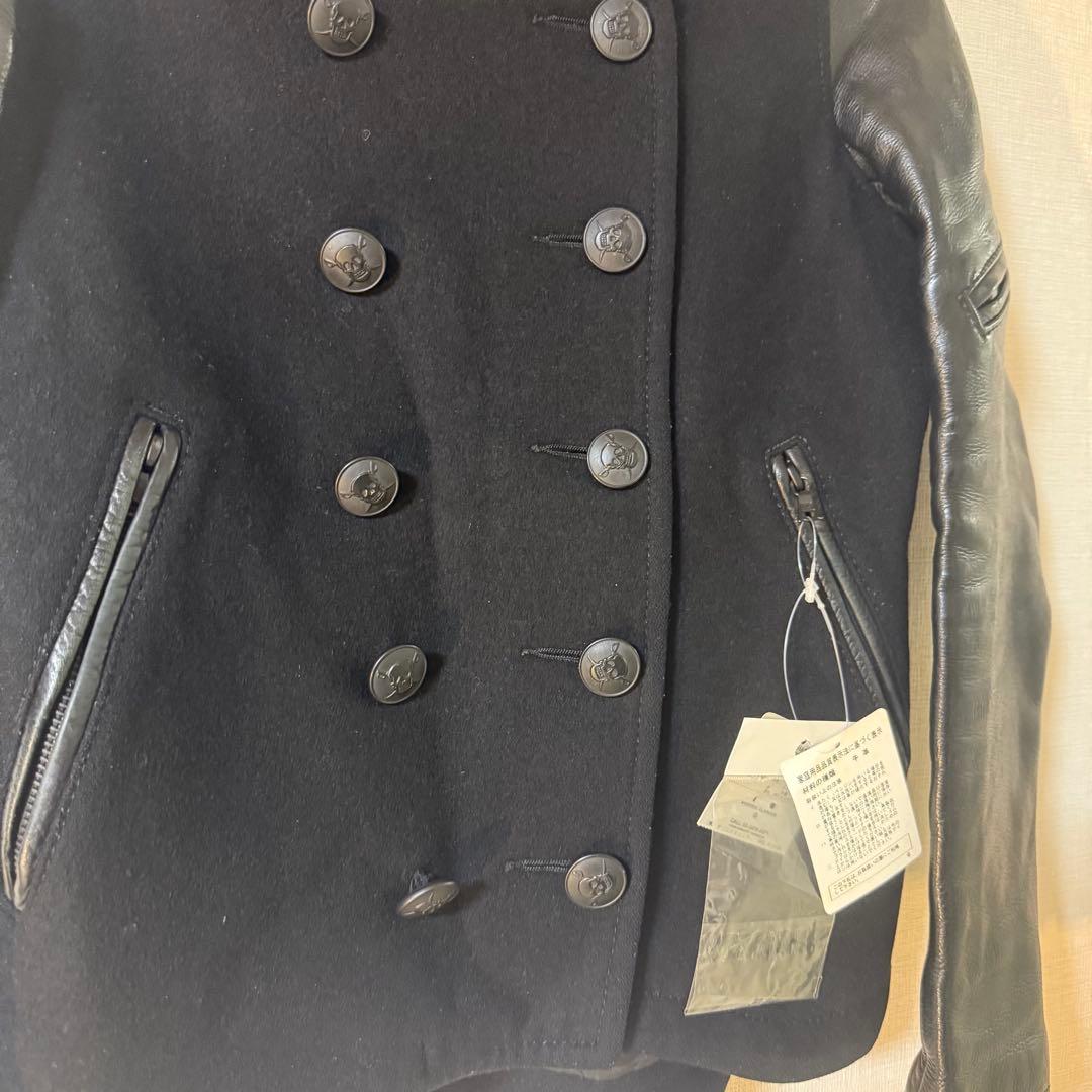 希少 y2k ヒステリックグラマー 羊革×ウール スタジャン 黒 FREE