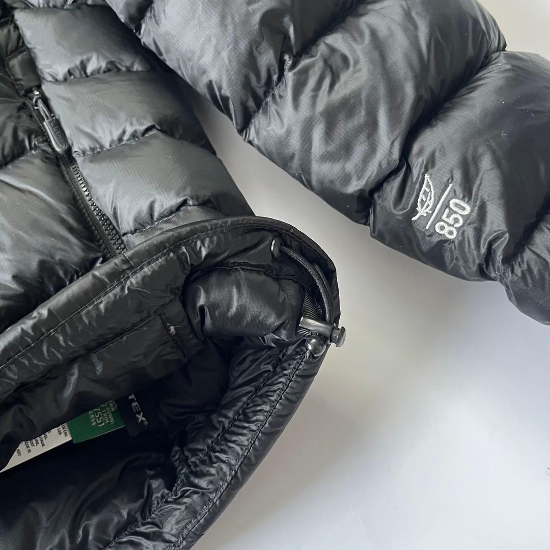 L.L.Bean ウルトラライト 850 ダウン ジャケット フード　ブラック