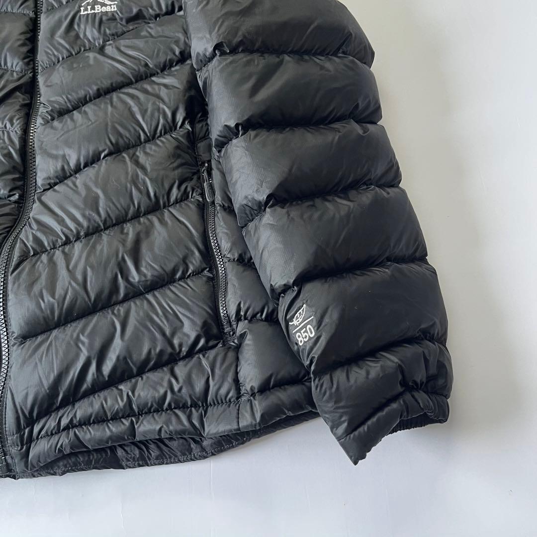 L.L.Bean ウルトラライト 850 ダウン ジャケット フード　ブラック