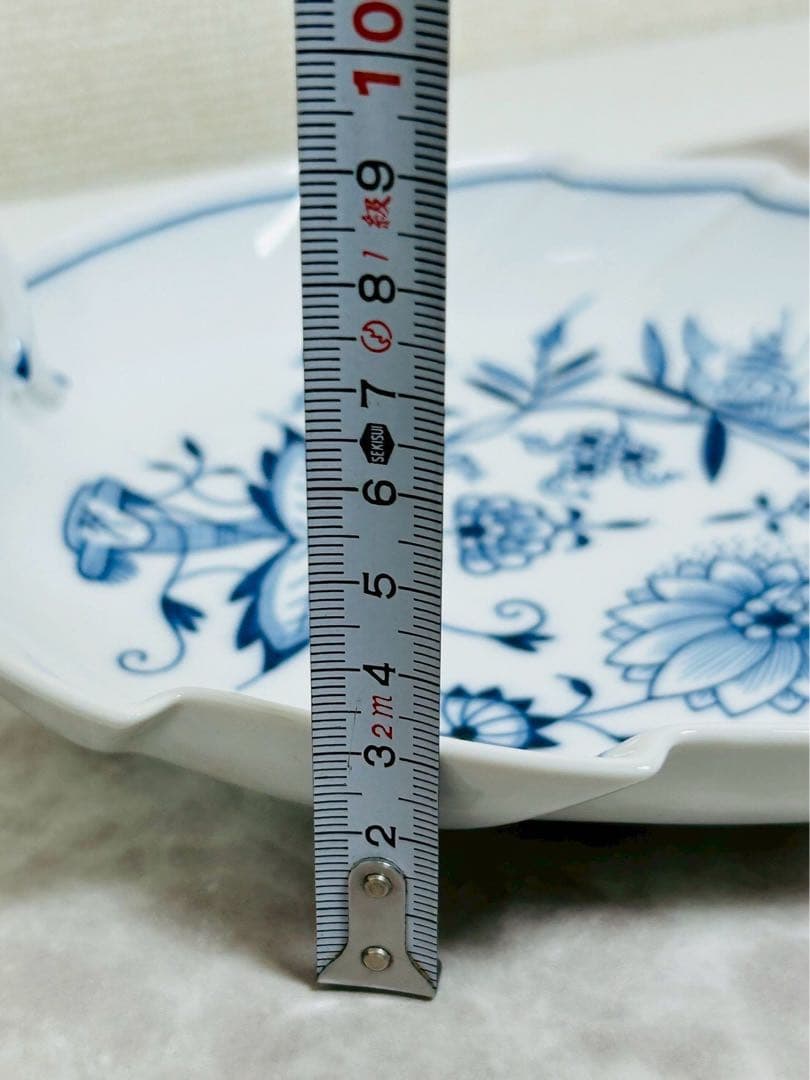 ドイツ マイセン ブルーオニオン リーフディッシュ【10163m】