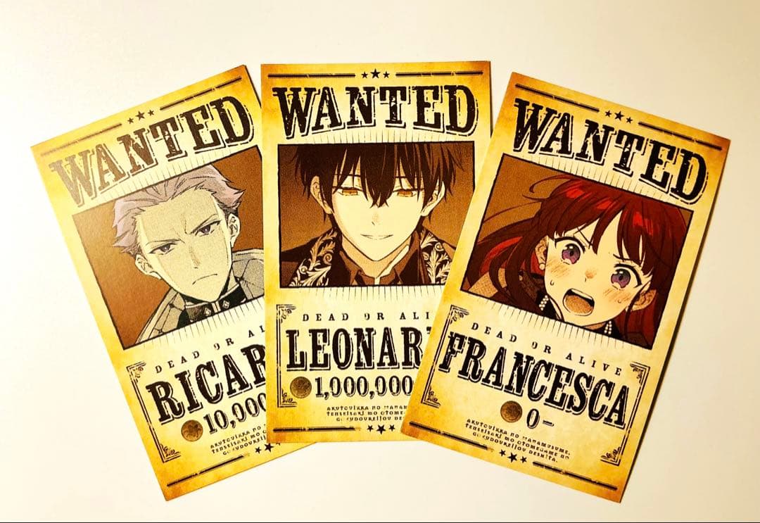 悪党一家の愛娘 あくまな 特典SS イラストペーパー レオナルド