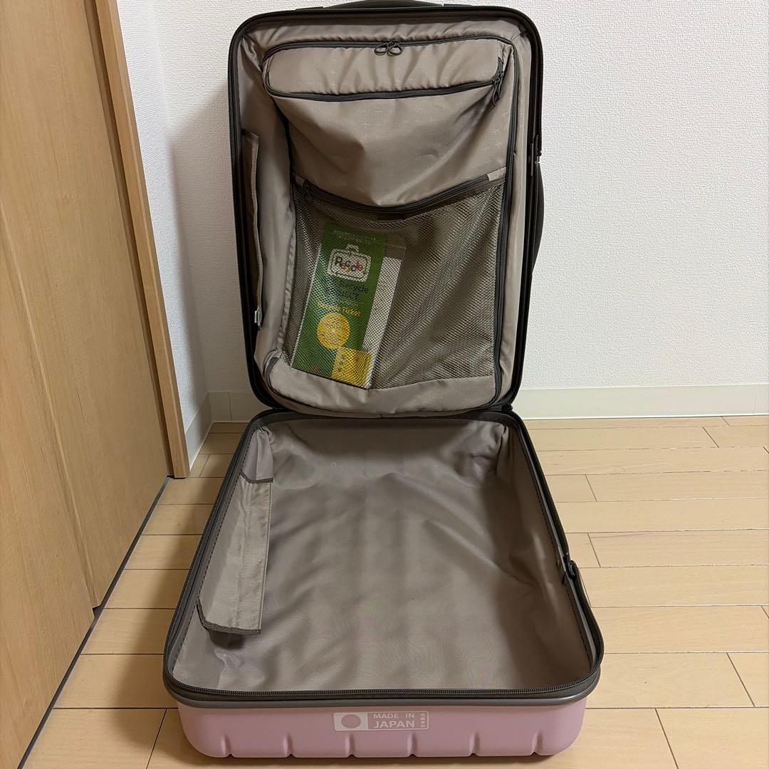 即日発送】ACE プロテカ スーツケース 50L 日本製 ピンク 縦開き可能