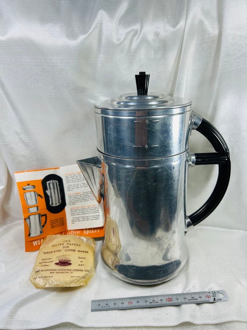 新品未使用 ビンテージ品 アメリカ製ウェアーエバー社のコーヒーポット