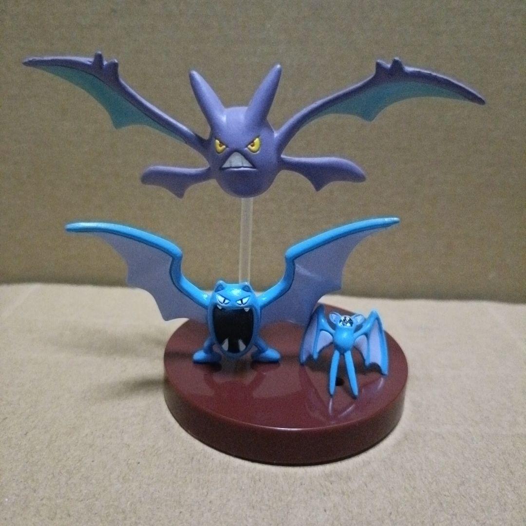 立体ポケモン図鑑 ズバット ゴルバット クロバット ポケモン立体図鑑