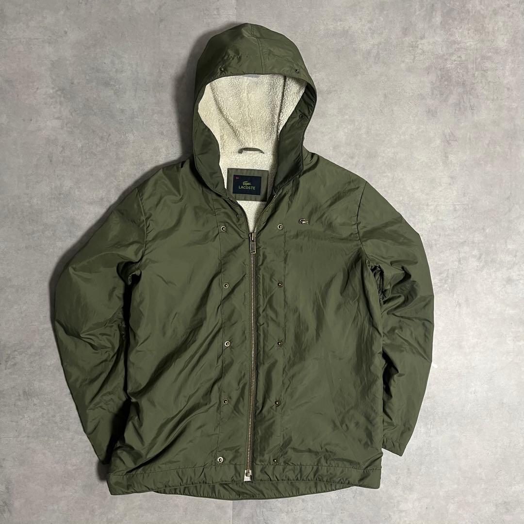 LACOSTE モッズコート 【3way】ボア ミリタリー カーキ ナイロン 緑