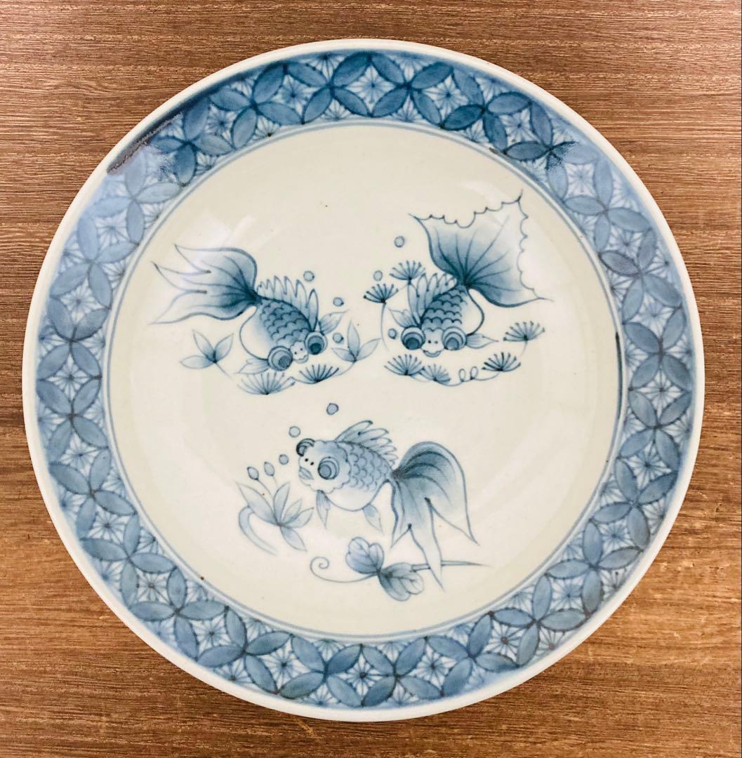 佐藤走波（六代） 染付 魚文 鉢 七寸皿2枚 - メルカリ