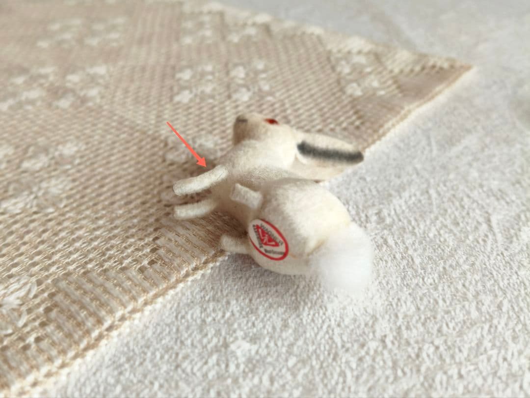 【✳︎toto✳︎さま】vintage ୨୧ 真っ白な 可愛い ウサちゃん