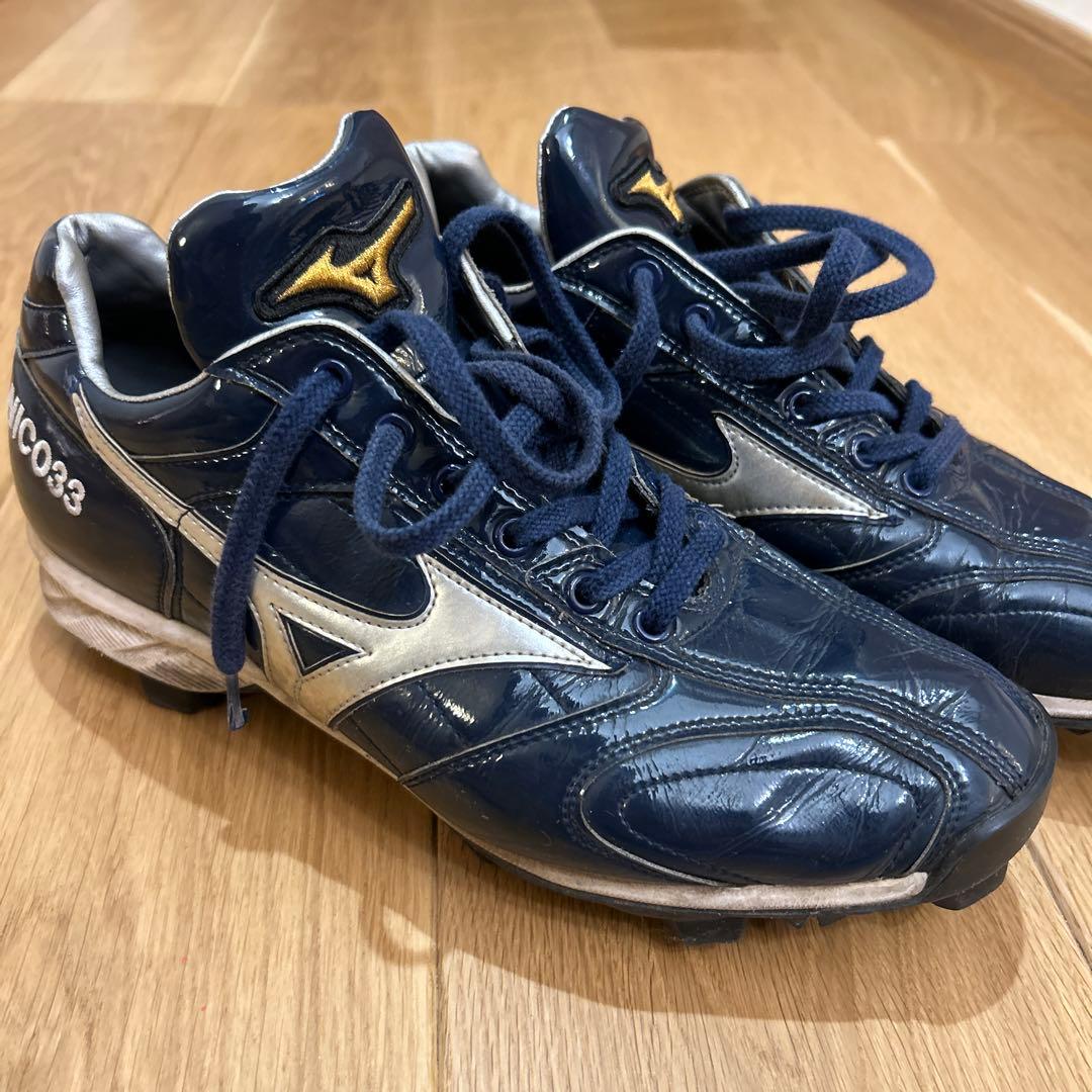 Mizuno Pro 野球スパイク ネイビー プロ支給 - メルカリ